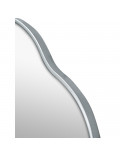 Зеркало в серебряной волнистой раме Fancy L Silver (Фэнси) Smal 60*120 см в интернет-магазине зеркальной мастерской ЗЕРКАЛА-М фото 1 